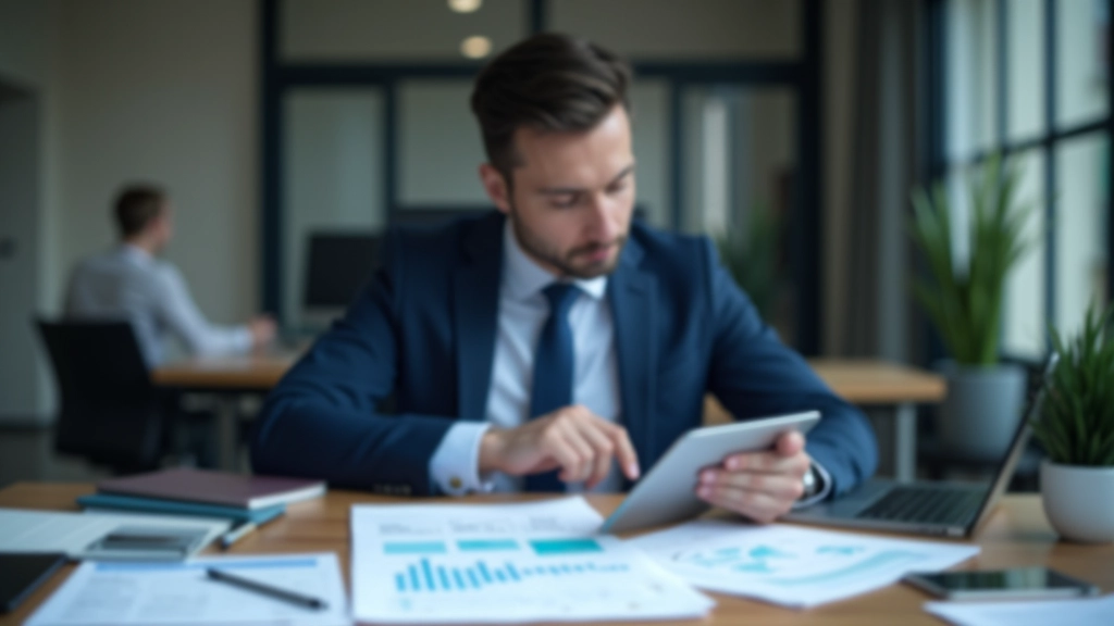 Treasury analyst reviewing forecast accuracy metrics and performance reports